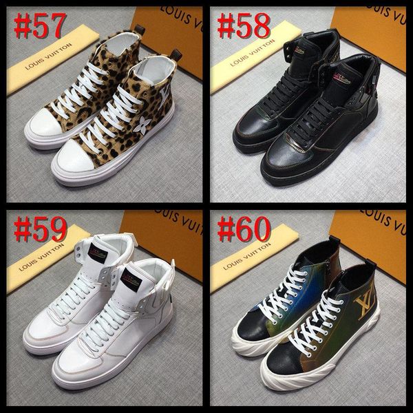 

18ss 2020 platform high sneakers men vulcanized shoes fashion men shoes outdoor breathable casual shoes leather chaussure homme bonsi, Black