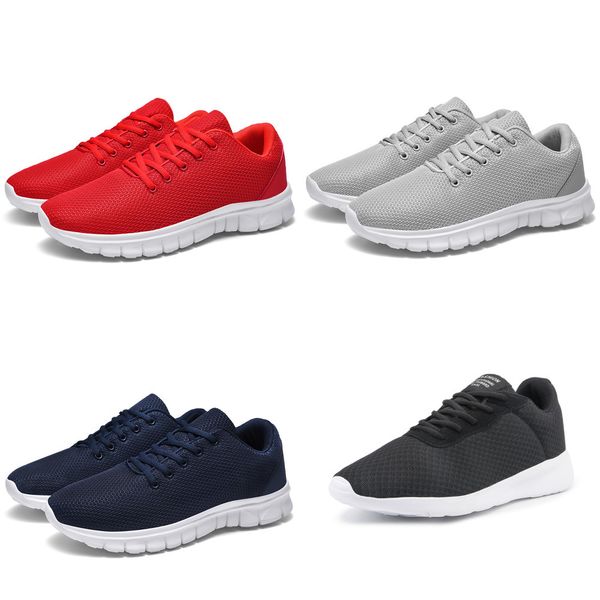 

men casual shoes fashion sneakers light shoes for male walking jogging mesh trainers zapatillas hombre, Black