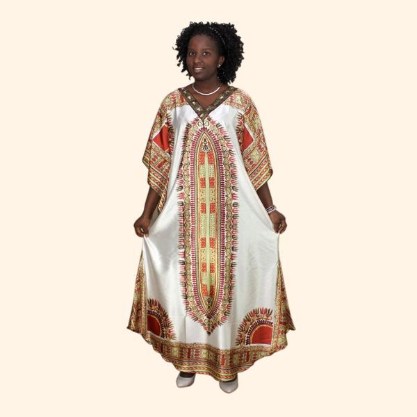 

ethnic clothing african dashiki print diamond appliques dresses for women robe africaine femme 2021, Red