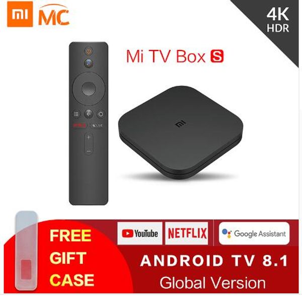 

Original global xiaomi mi tv box 4k hdr android tv 8 1 ultra hd 2g 8g wifi google ca t netflix iptv et box 4 media player