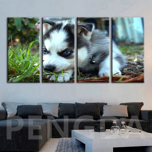 

canvas modern picture home decoration hd painting animal dog wall artwork prints cuadros poster modular framed for living room