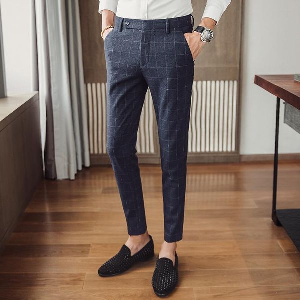 

new arrival casual cotton men suit pants slim fit zipper tretchable pant chinos trousers pantalones deporte design work wear, White;black