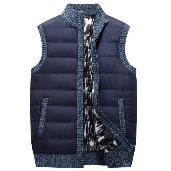 

2019 nieuwe patchwork mannen truien herfst winter warm rits truien vest mannen casual sweatercoat mannelijke colthes, Black;white