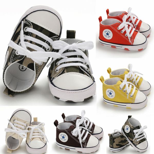 

toddler sneakers boys girls soft sole crib shoes canvas crib shoes anti-slip sneakers prewalkers 0-18 months