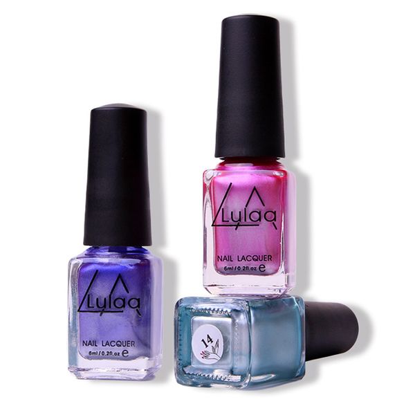 

mirror effect nail polish diy 3d multicolor nail art decoration or88