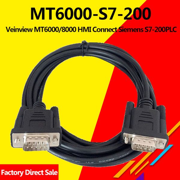 

mt6000 / 8000-s7-200 подходящий veinview mt6000 сенсорная панель серии mt8000 hmi connect siemens s7-200plc программный кабель