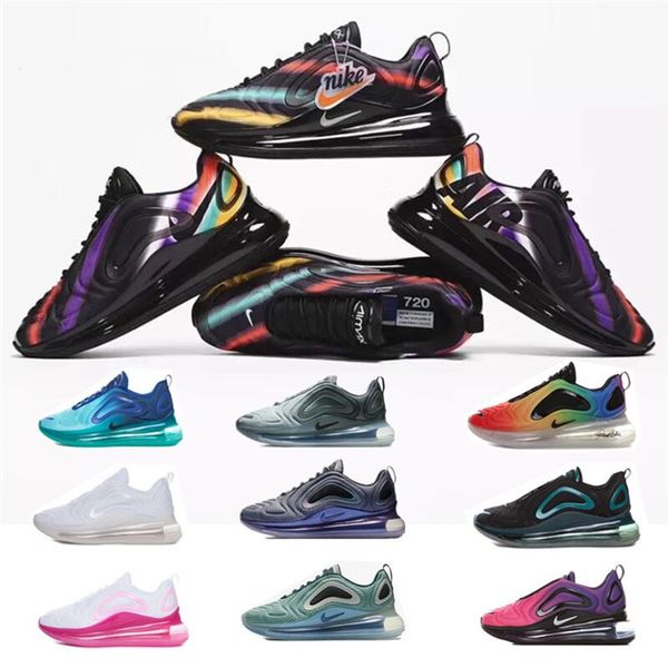 

14 new air 2020 max 720 running shoes full cushioned men women neon triple black carbon air grey 72c metallic chaussures max sneakers 36-45m