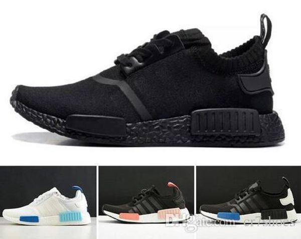 

2019 black white red mens women running shoes r1 primeknit japan triple og pink runner breathable sports shoe trainers fashion sneakers