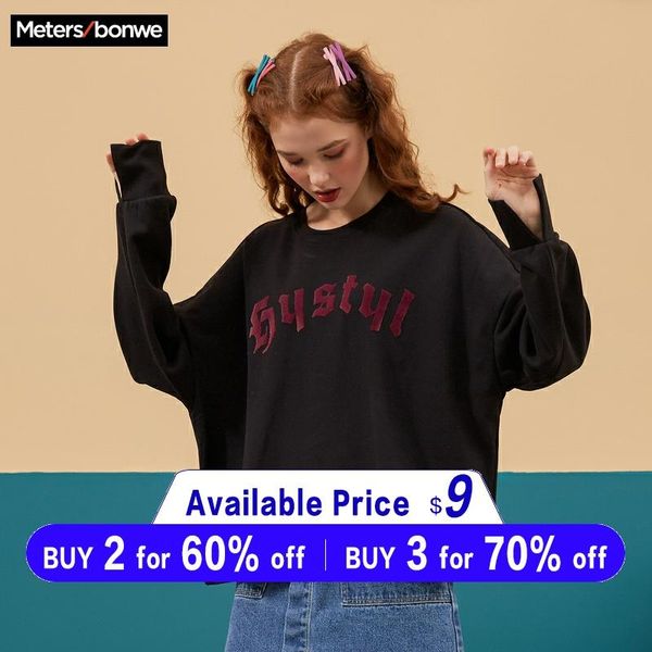 

metersbonwe for women street rock costume casual sweatshirt 2019 new hoodies hip