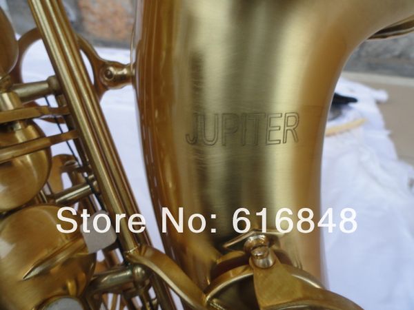 

new arrival jupiter retro brushed gold plated alto saxophone eb tune musical instruments pearl buttons saxophone ing