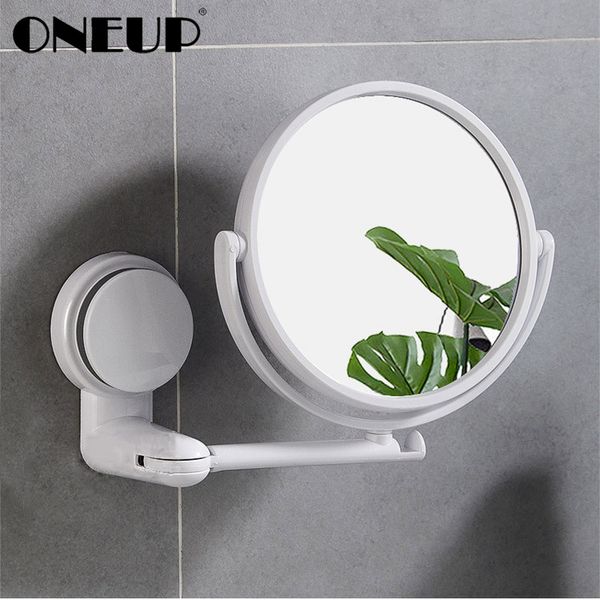 

oneup make up mirror double sided rotating wall small bathroom mirror punching bathroom accessories sets