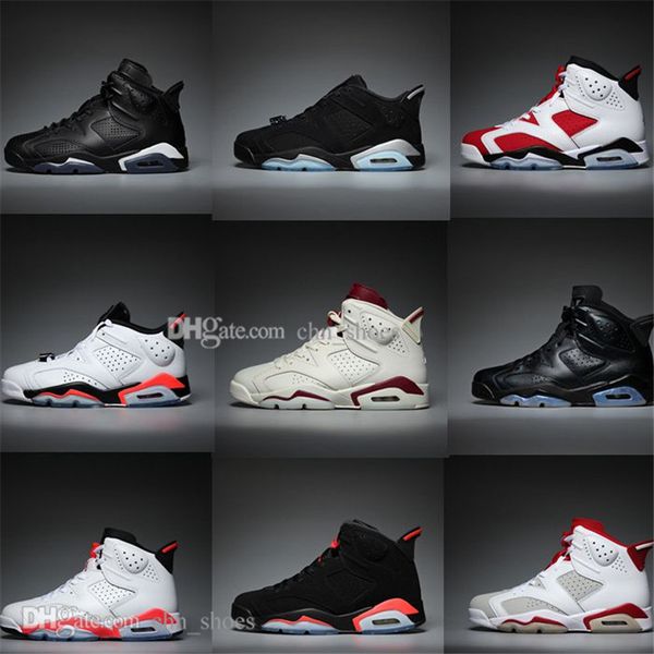 

with box 2019 bred vi 6 6s mens basketball shoes infrared 23 3m reflective tinker gatorade green oreo men sports sneakers designer