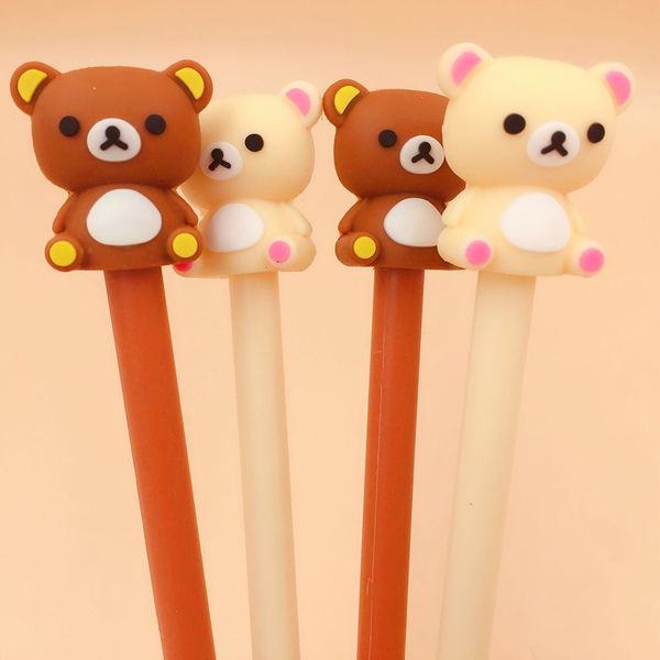

1 piece lytwtw's stationery cute cartoon bear animals pen gel pen school office kawaii supplies handles creative gift