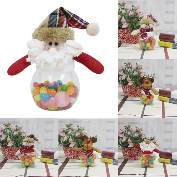 

merry christmas candy jar lucky xmas santa claus /snowman/elk/bear pattern sugar stockings gift box for new year home decor