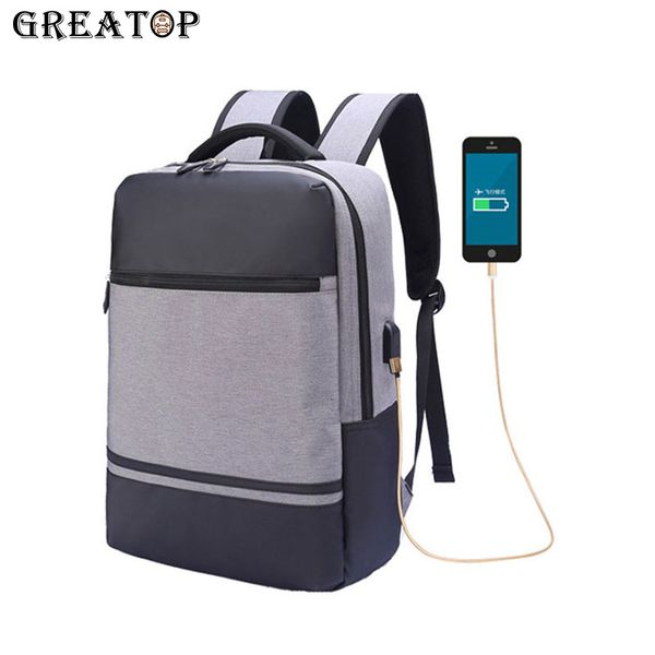 

great 2020 new lapbackpack for everyone with waterproof oxford usb port charging backpacks business men's school backpack