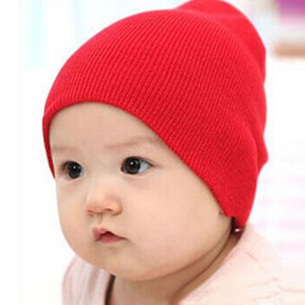 

sleeper #5001 baby beanie boy girls soft hat children winter warm kids knitted cap cotton stretchy 31-33cm 2018 ing