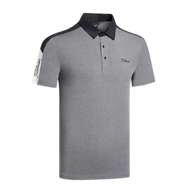

2020 new golf men's short sleeve, Black;blue