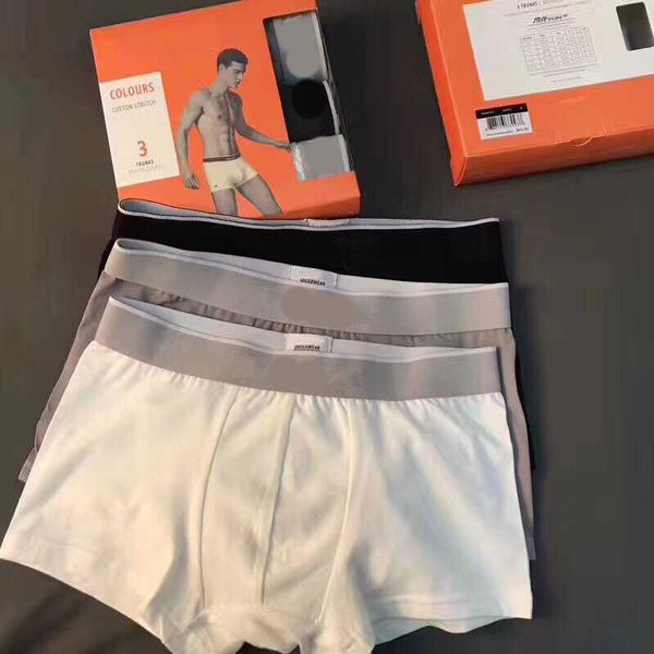 

бренд мужской боксер мода 2020 новое прибытие мужчины дизайнер топы трусы высокое качество 3 цвета одна коробка размер -2xl yf203233vd, Black;white
