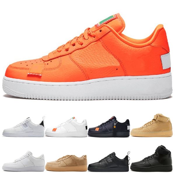 

Hot Sale Mens orange Running Shoes Women utility black white low Sneakers Designer flax triple black white high Trainers Zapatos Sneakers