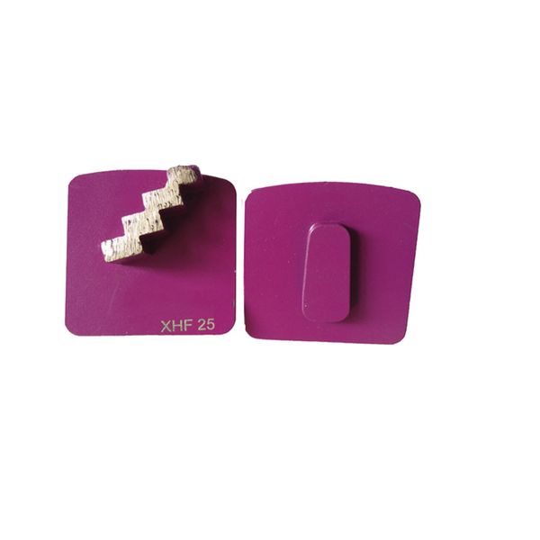 

single zigzag segment redi lock grinding shoes scanmaskin flooring tools zig zag floor grinding plate hard bond for soft concrete 12pcs