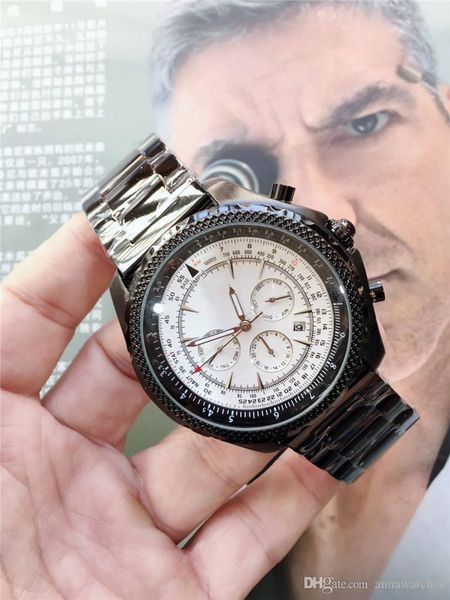 

factory men's watch fashion brand watch designer mechanical luxury large size quality men's watch stainless steel str, Slivery;brown