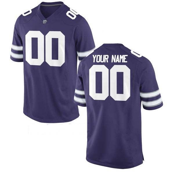 

custom kansas state wildcats college football jerseys 7 collin klein c.klein 43 darren sproles 27 nelson 10 thompson any name # purple white, Black