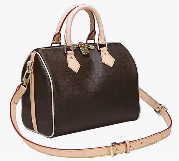 

luxury speedy big flower brand new genuine leather women favorite handbag 16cm/25cm/30cm shoulder bag tote purse