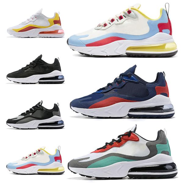 

original react men women running shoes bauhaus optical all black red yellow grey runner shoes mens trainers 2019 sneakers size 40-45
