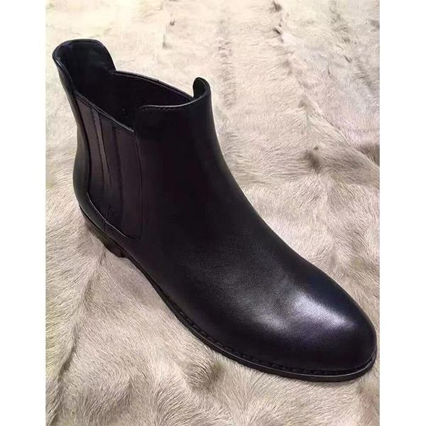 

sw5050 short boots the first lady of the first layer of the first lady love inside, Black