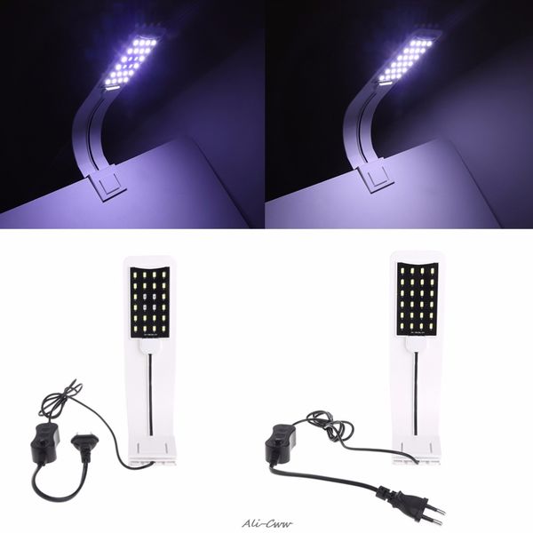 

10w fish tank lamps eu plug aquarium plant lights high brightness energy saving white&blue/white light