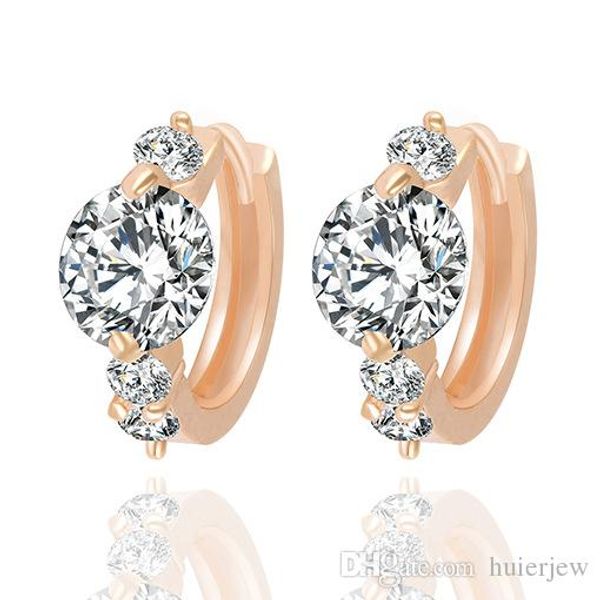 

earrings hoop for women diamond crystal beautifully round drop earrings hanging gold 925 sterling silver hoop earrings, Golden;silver