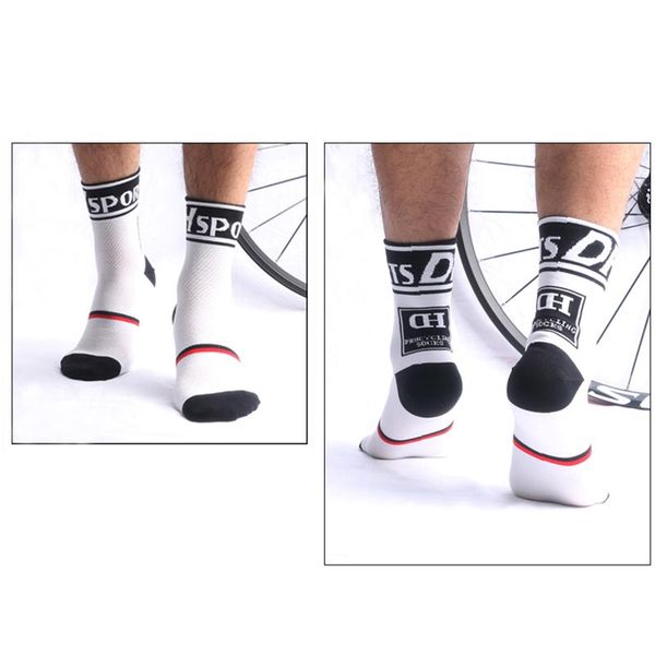 

bike socks racing sports 1 pair football cycling running breathable bicyle basketball latest fashion, Black