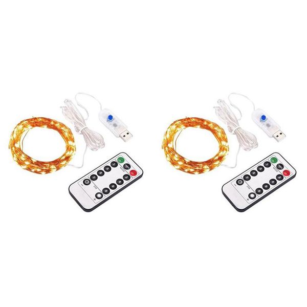 

led usb remote control copper wire lamp, with remote control and timer, usb powered ip65 waterproof lamp, suitable for bedroom, christmas de