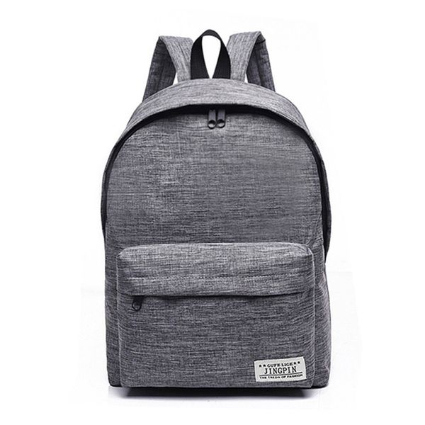 

simple canvas backpack male school bag lapbackpack female travel men bagpack casual stachels rucksack mochila