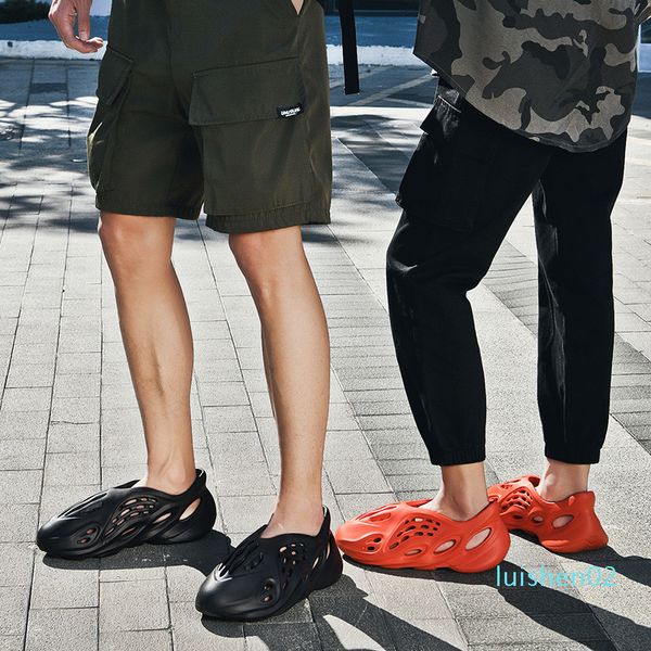

summer men casual sandals beach slippers men shoes aqua breathable runner outdoor slippers foam water shoes outdoor 02l, Black