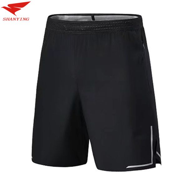 

2020 men sports running football shorts outdoor fitness gym soccer basketball jogging boxer shorts training breathable with pocket, Black;blue