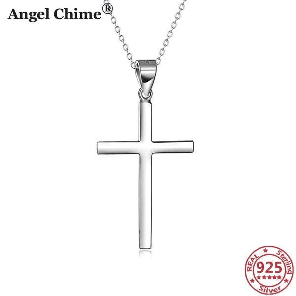

ac 925 sterling silver cross pendant necklaces silver 925 chain women's jewelry graduation gift mother's day gift women necklace