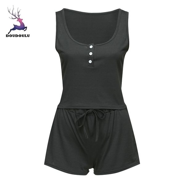 

doudoulu womens sleeveless sleepwear shorts pajama set sleepwear set woman summer pajamas sets women short #lc30, Blue;gray