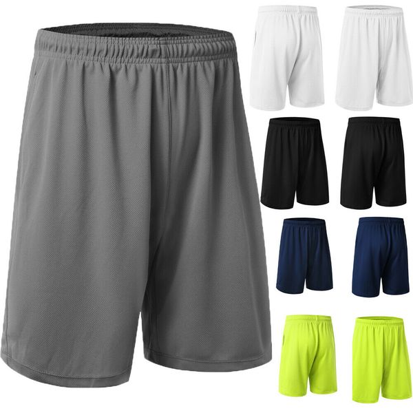 

2019 new style solid stretch men's casual sports shorts fashion gym running with pocket training half length workout, White;black