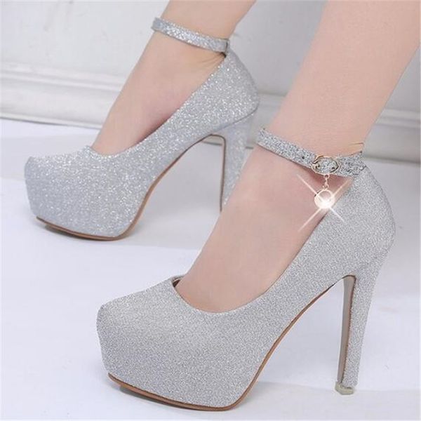 

2018 new waterproof platform shoes fashion classic women's shoes european and american high-heeled women's, Black