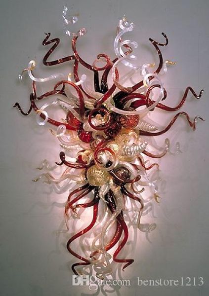

oem mouth blown borosilicate glass wall sconce craft unique design for wall decoration lighting lamp