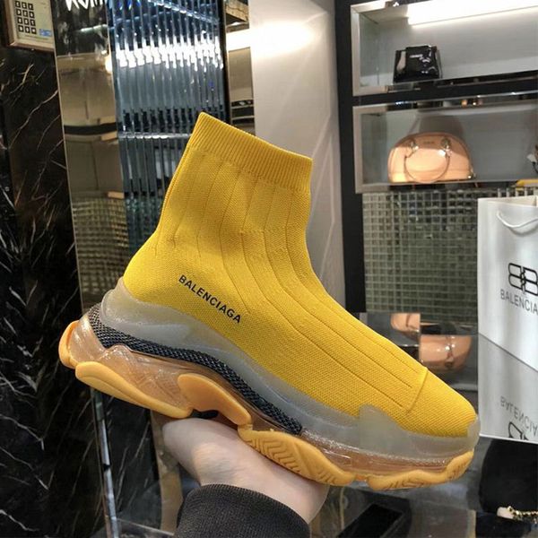 

носки bootstriple-sairknitmidsock 20 мужчины и женщины модели дикий высокое качество дышащий кроссовки кристалл нижней лошади сапоги размер, Black