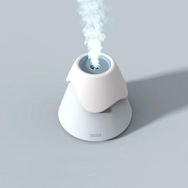 

kbaybo 250ml snow mountain shape air humidifier essential oil aroma diffuser portable usb home air purification