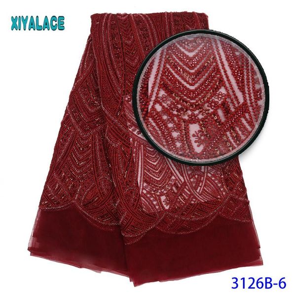 

lace fabric bridal wedding lace fabric african handmade beads for african 3126b, Pink;blue