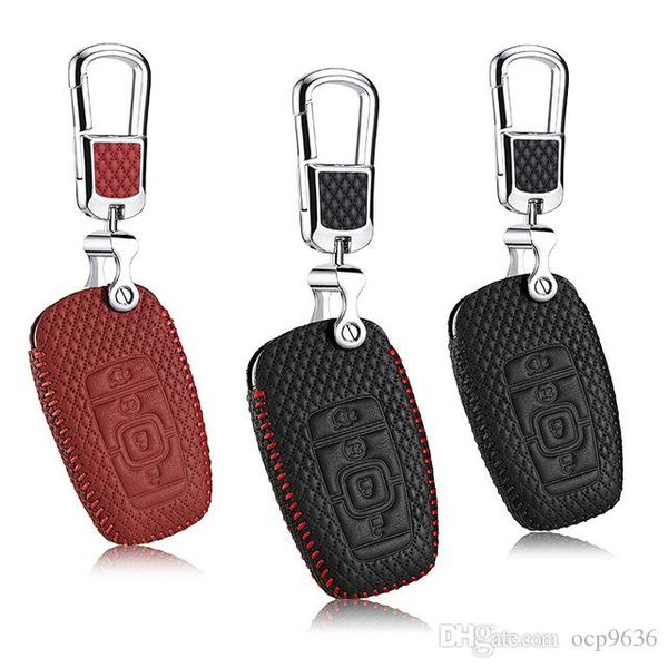 

car styling for lincoln mkz mkc 2017 brand new leather remote key case cover holder