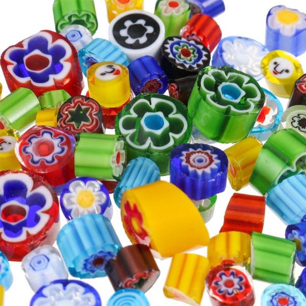 

28g diy making tool 90 coe millefiori fusible glass beads mosaic for jewelry making necklace bracelet other hand tools