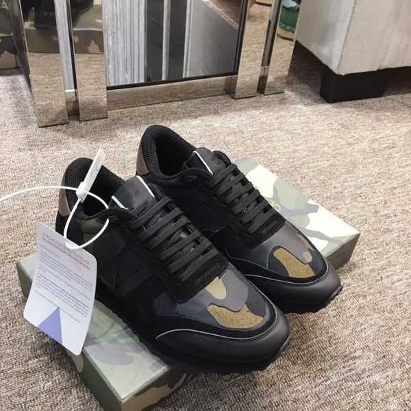 

luxury design brand designer genuine leather men sneakers mens race runners women skateboard shoes white sole womens hy08, Black