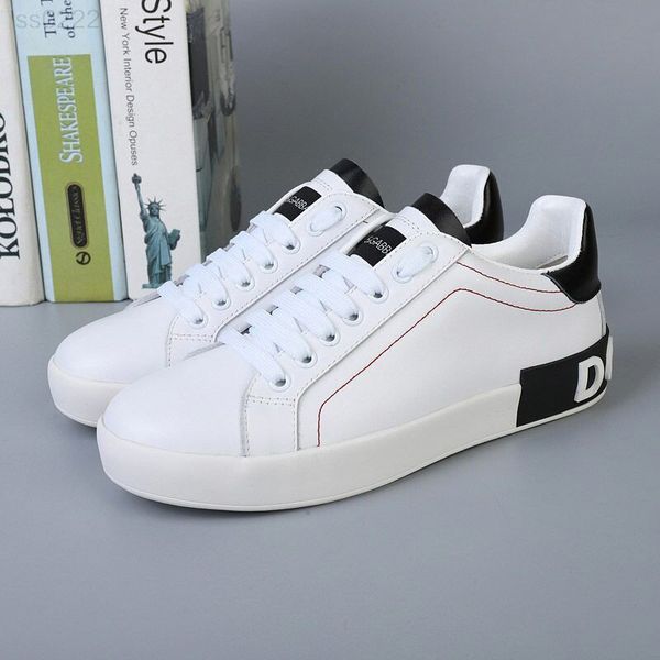 

2020 fashion european station lace casual white shoes flat round head men and women couple shoes factory direct sales size 35-40cm, Black
