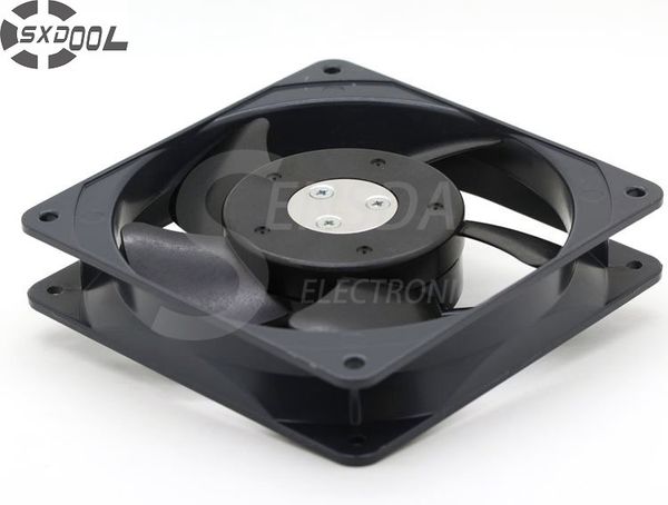 

sxdool cooling fan 120mm mu1225s-41n 12025 12cm 120mm 220v ac industrial axial blower cooler