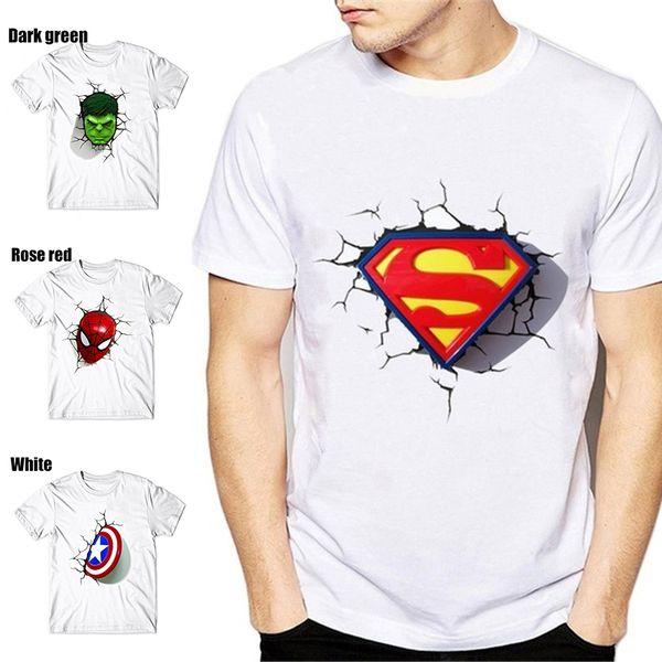 

Mens Designer T Shirt Summer Funny Comic Super Hero Men T Shirt High Quality Cotton Casual Crew Neck Short T Shirt Size S-3XL